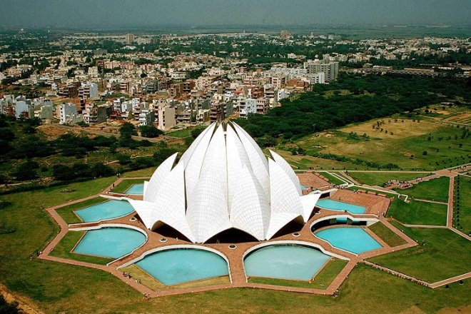 Lotus-Temple-Aerial-View